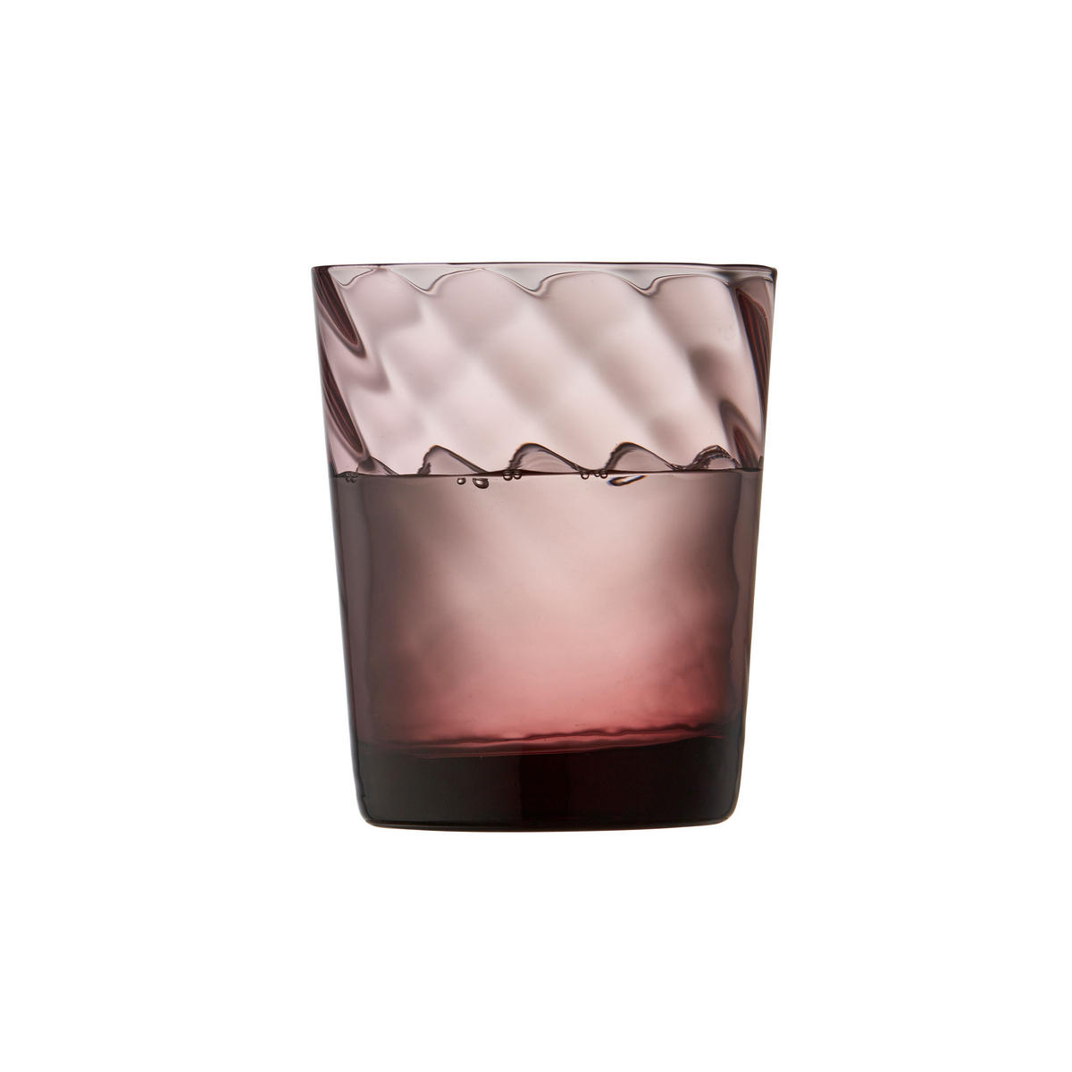 WASSERGLAS Vienna Purple 4er Set, Glas, Lila, 300 ml - Lila, Glas (0.3L) - Lyngby Glas