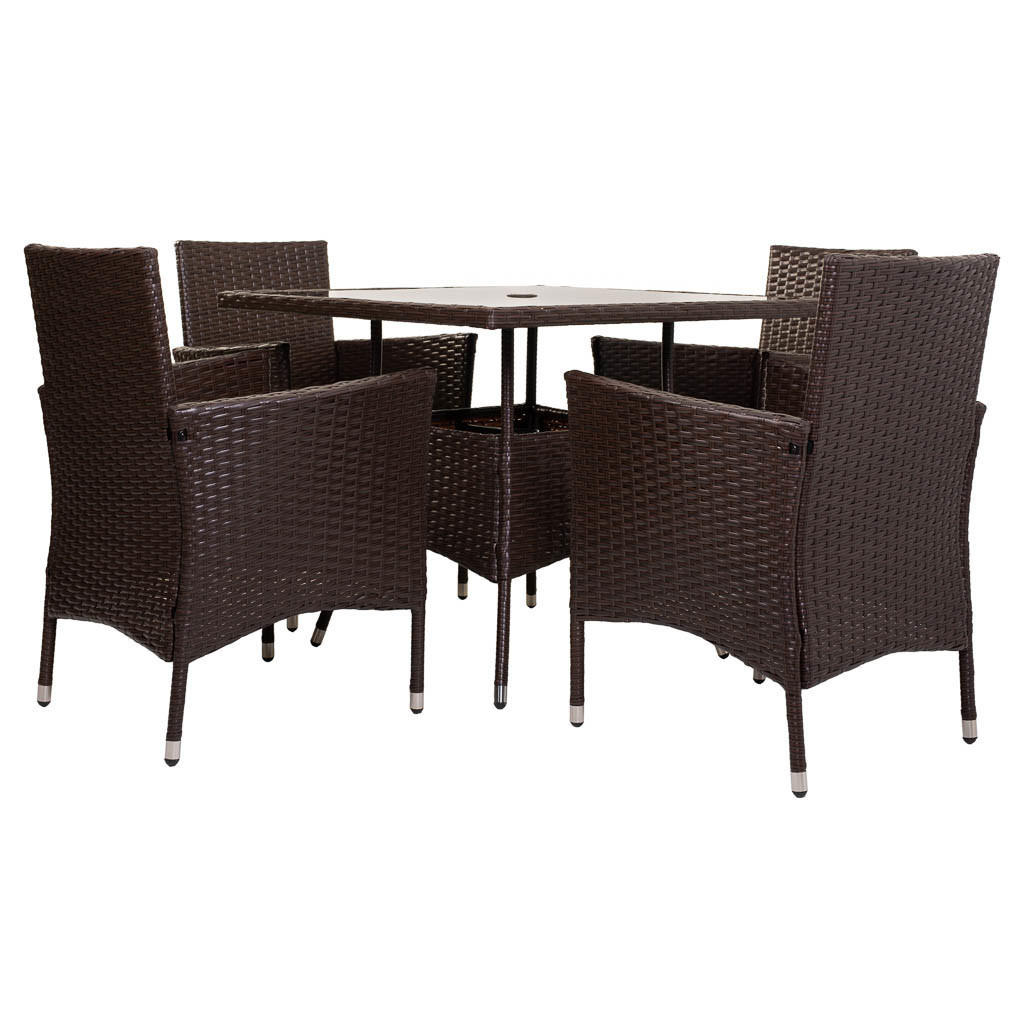 Thumbnail - Wanderlust Garten-Essgruppe,, Braun, Naturmaterialien, Gartenmöbel, Gartenmöbel-Sets