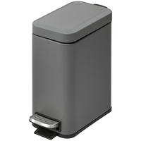 MÜLLEIMER, Eisen, Grau - Grau, Metall (14/32/29.2cm) - HOMCOM