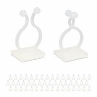 240XPFLANZENCLIPS - Weiß, Kunststoff (2.2/1.8/4cm) - Relaxdays