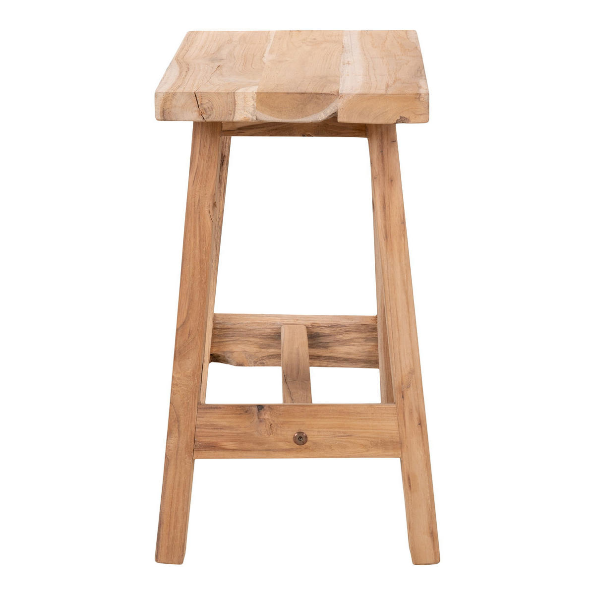 BANK Barcelona Teak Natur - Naturfarben, Holz (50/45/25cm) - tinkaro