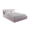 POLSTERBETT mit Bettkasten und Lattenrost 180x228 Violett - Lila/Flieder, Kunststoff/Textil (160/200cm) - Makamii