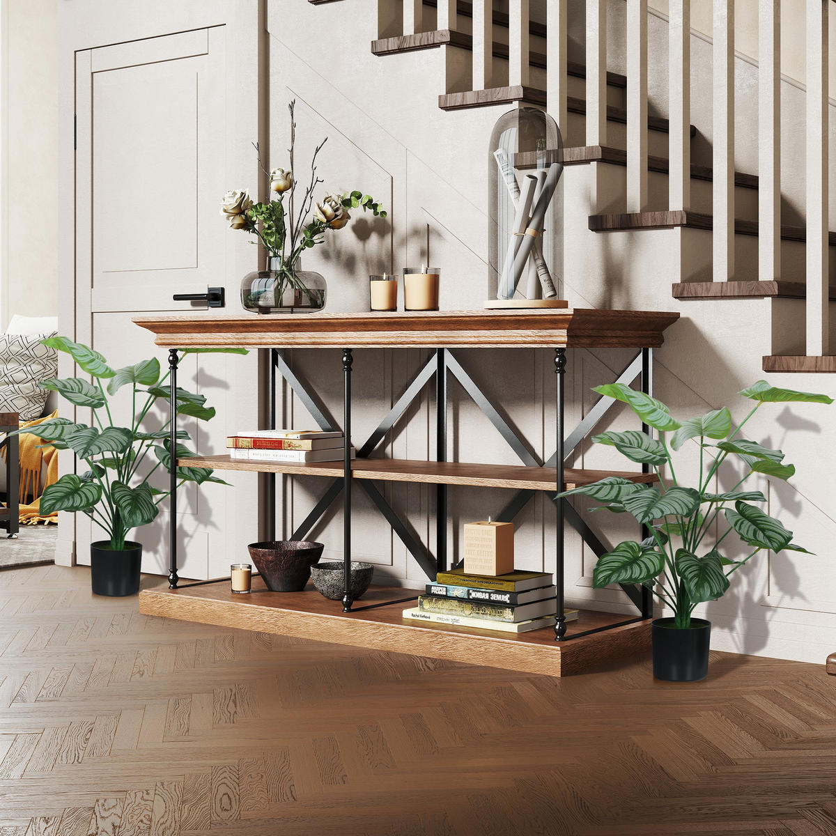 PFLANZENSET Grün realistisch mit Topf 65 cm (2er-Set) - Grün, Kunststoff (65cm) - PANGIVO