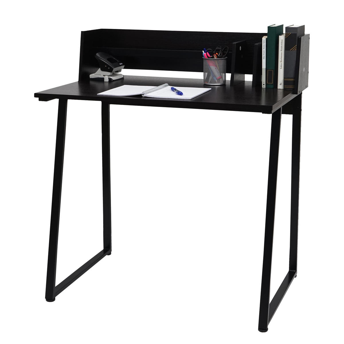 SCHREIBTISCH eckig Schwarz - Schwarz, Metall (51/82/94cm) - MCW