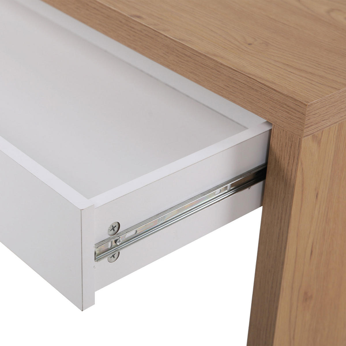 SCHREIBTISCH ANGULAR Eiche-Optik - Braun, Holzwerkstoff (120/40/76cm) - SVITA