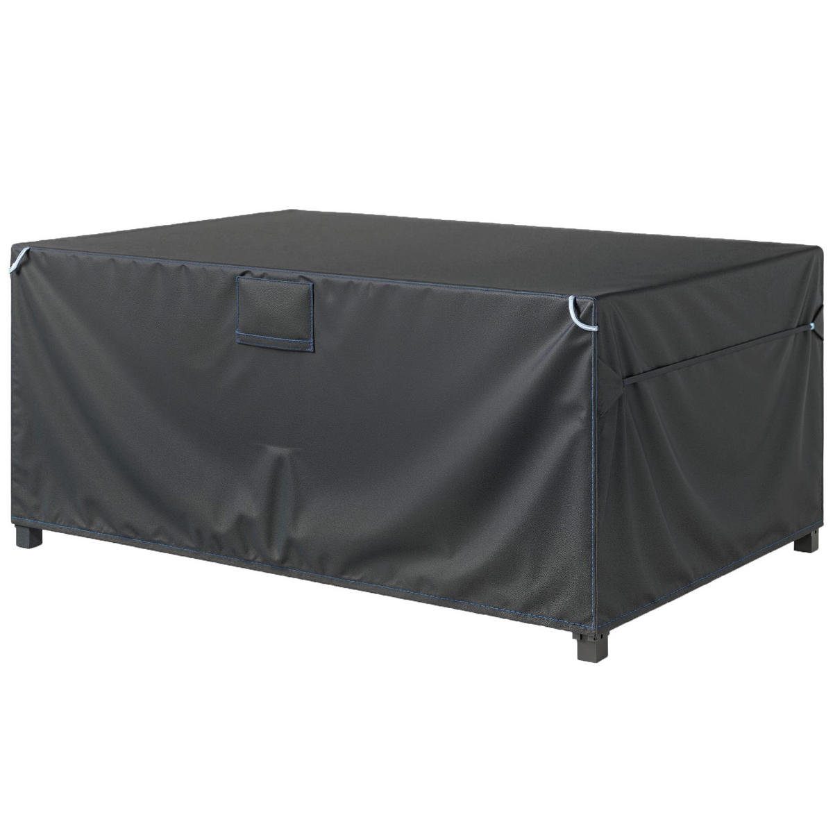 SCHUTZHÜLLE für Gartenmöbel DE-09932 Schwarz - Schwarz, Textil (120/74/180cm) - ComfortXL