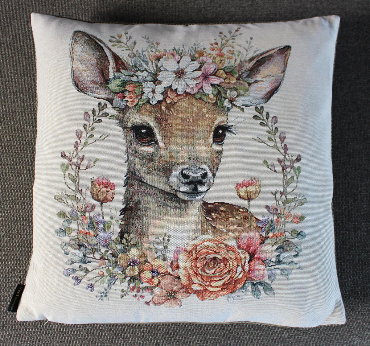 KISSENHÜLLE FANTASIE - Braun, Textil (45/45cm) - Yve! decoration