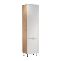 HOCHSCHRANK D60T P/L AX – Sorento Sonoma Eiche Weiß – Weiß / Sonoma Eiche - Weiß/Sonoma Eiche, Holzwerkstoff (60/247/58cm) - ROYAL24_MARKT