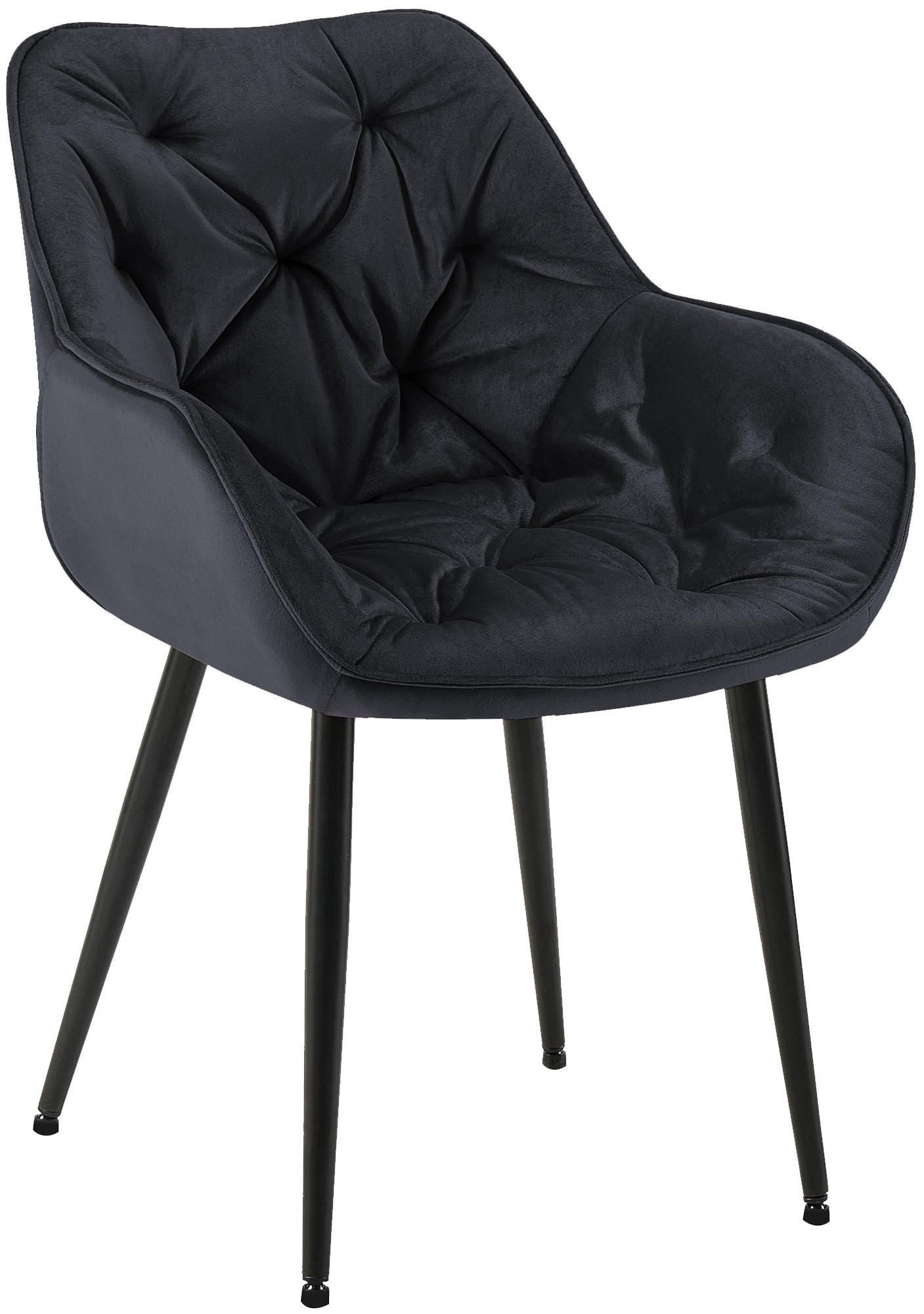 Deluke Esszimmerstuhl Schwarz 58x83x62 cm