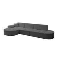 ECKSOFA Ottomane Links TARO-L2 - 328x171x79,5 cm Grau - Grau, Holzwerkstoff/Textil (328/171cm) - ALTDECOR