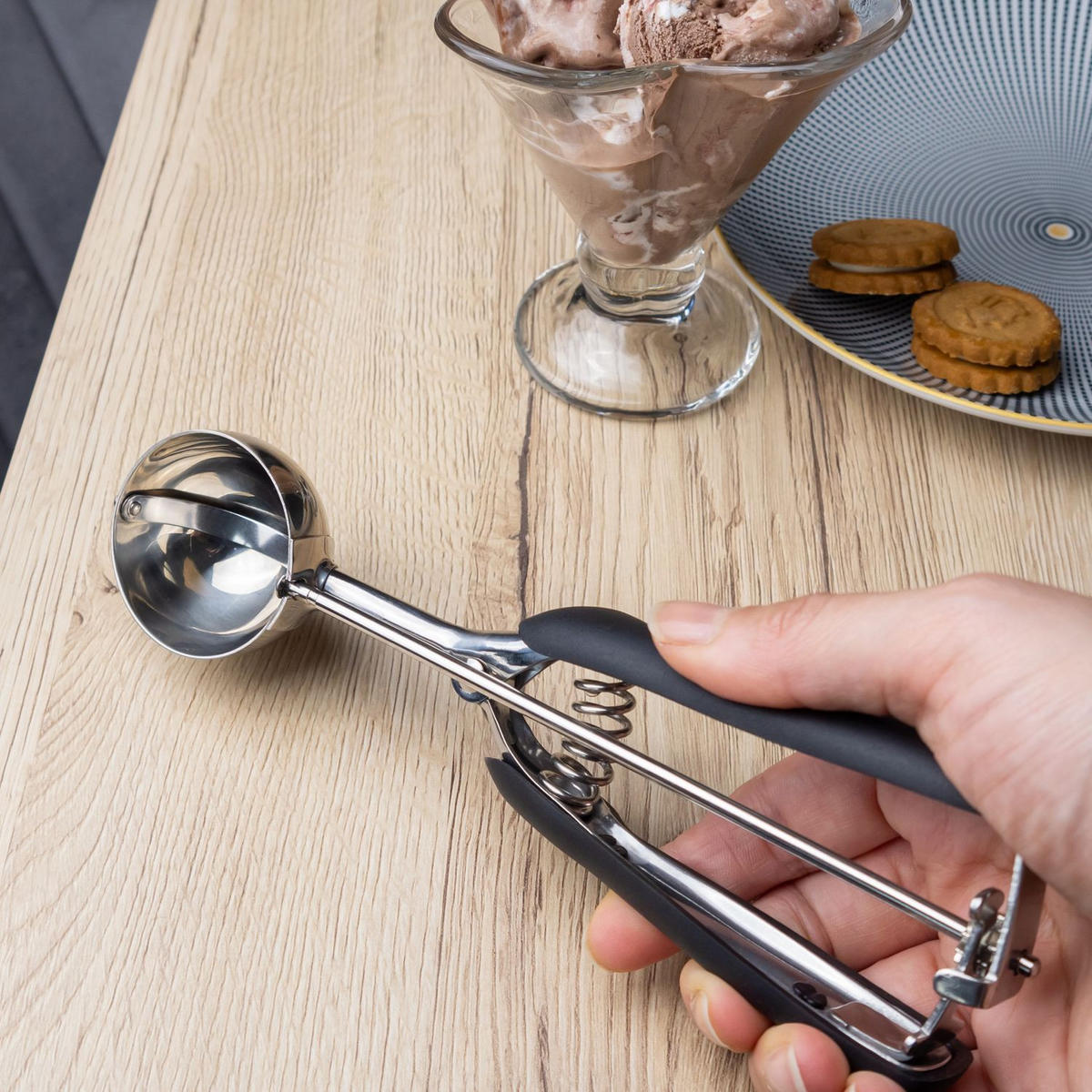 EISCREMELÖFFEL - Silberfarben, Metall - Intirilife