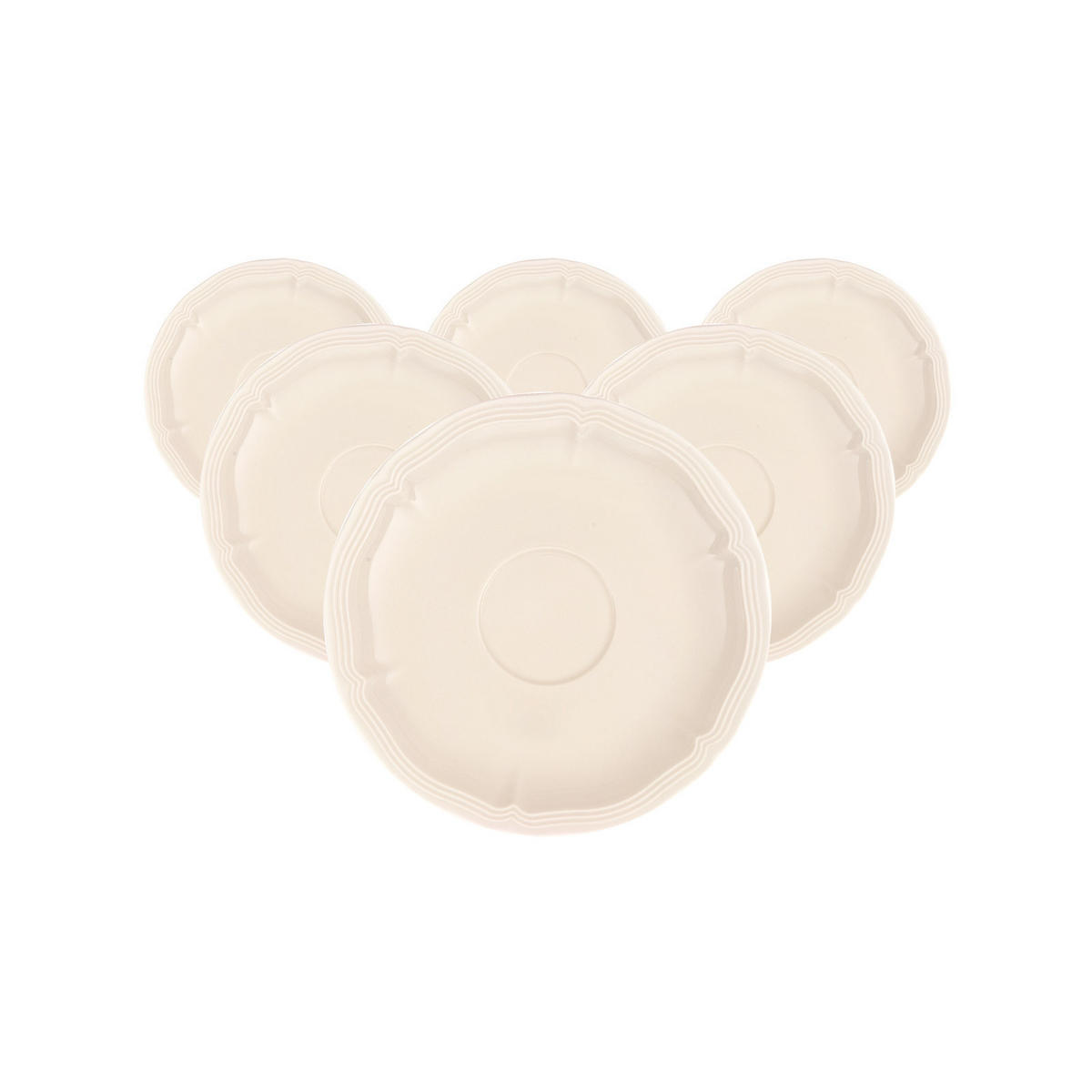 KAFFEE-/TEEUNTERTASSEN Manoir weiß ø 14,5 cm - Weiß, Keramik (14.5cm) - Villeroy & Boch