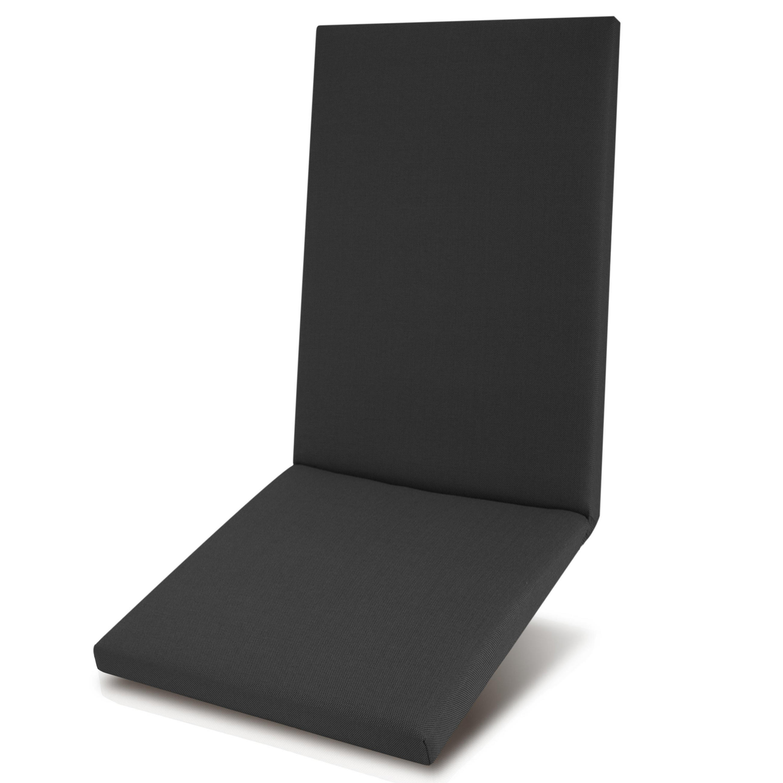 HOCHLEHNERAUFLAGE QD-HL 122/48/5,5cm Anthrazit - Anthrazit, Textil (48/5/122cm) - Beautissu 