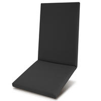 HOCHLEHNERAUFLAGE QD-HL 122/48/5,5cm Anthrazit - Anthrazit, Textil (48/5/122cm) - Beautissu 