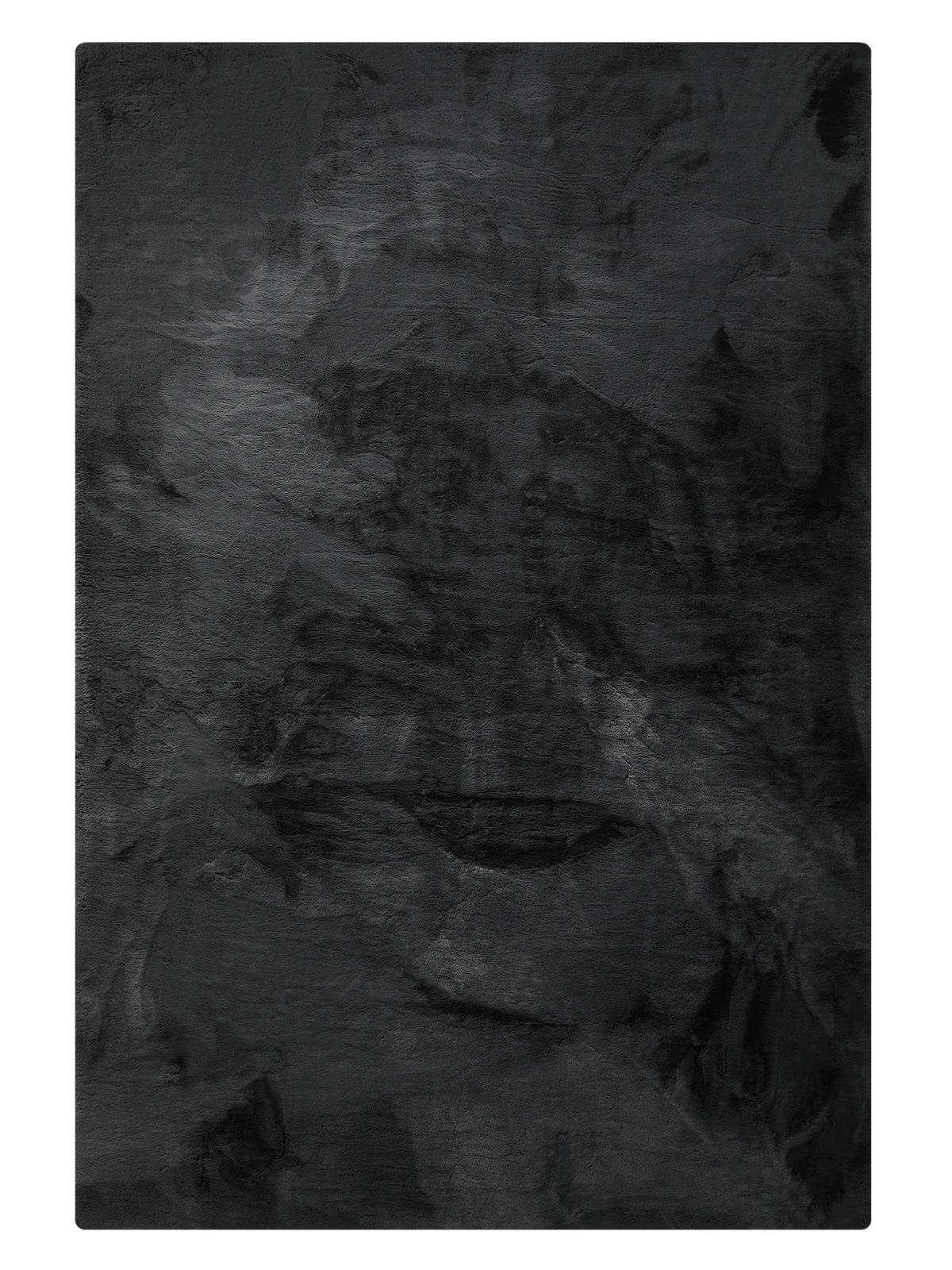 KUNSTFELL-TEPPICH Dave Anthrazit 120x170 cm - Anthrazit, Textil (120/170cm) - benuta Nest