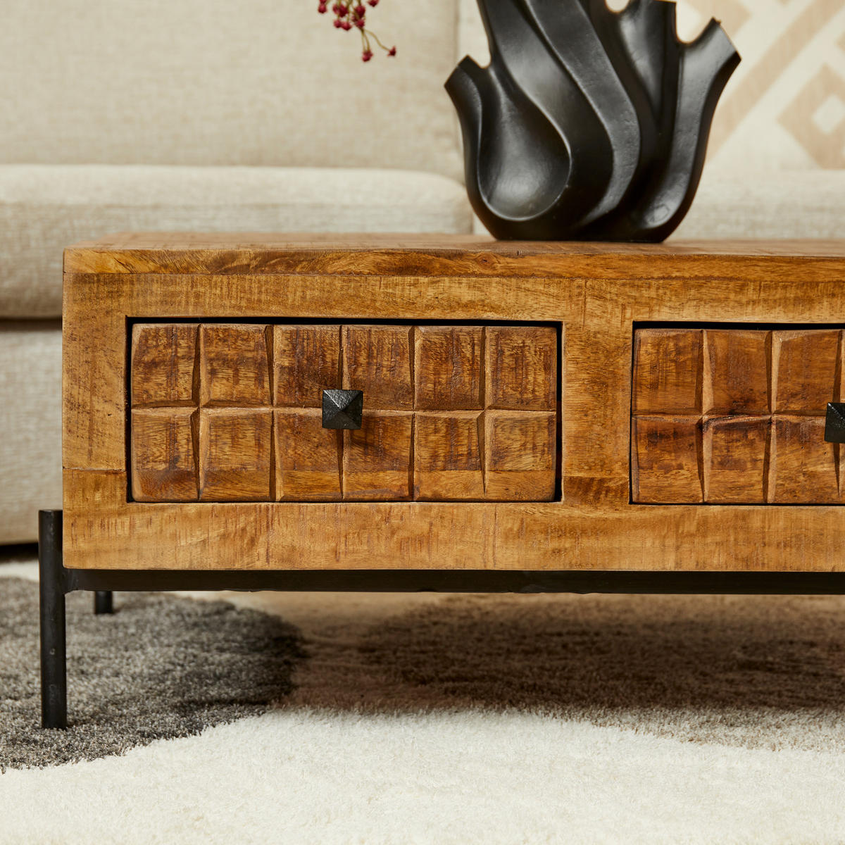 COUCHTISCH Brandy Braun 80/80/40 cm - Braun, Holz (80/80/40cm) - Starfurn