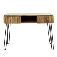 SCHMINKTISCH Wave Braun 40/110/77 cm - Braun, Holz (40/110/77cm) - Hoyz Collection