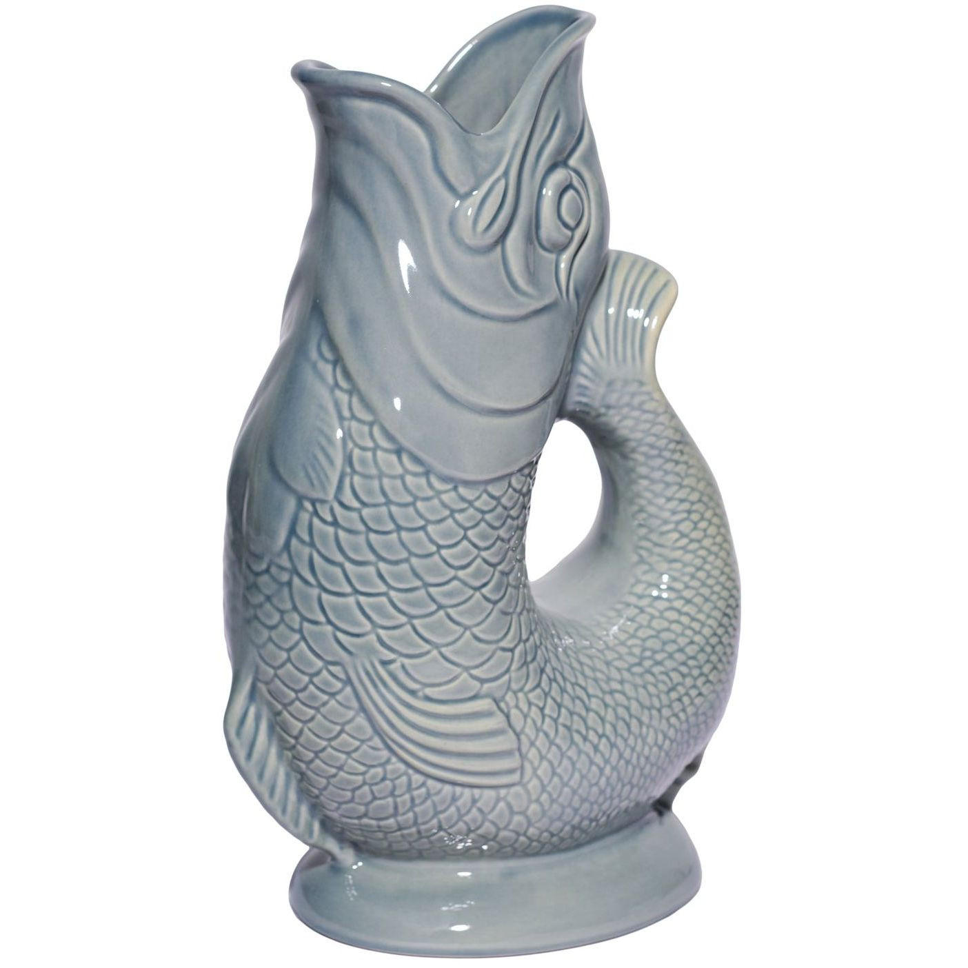 KARAFFE mit „Gluck-Gluck“-Geräusch 27,5/17/9,5 cm - Dunkelgrau, Keramik (1.2L) - Gluckigluck