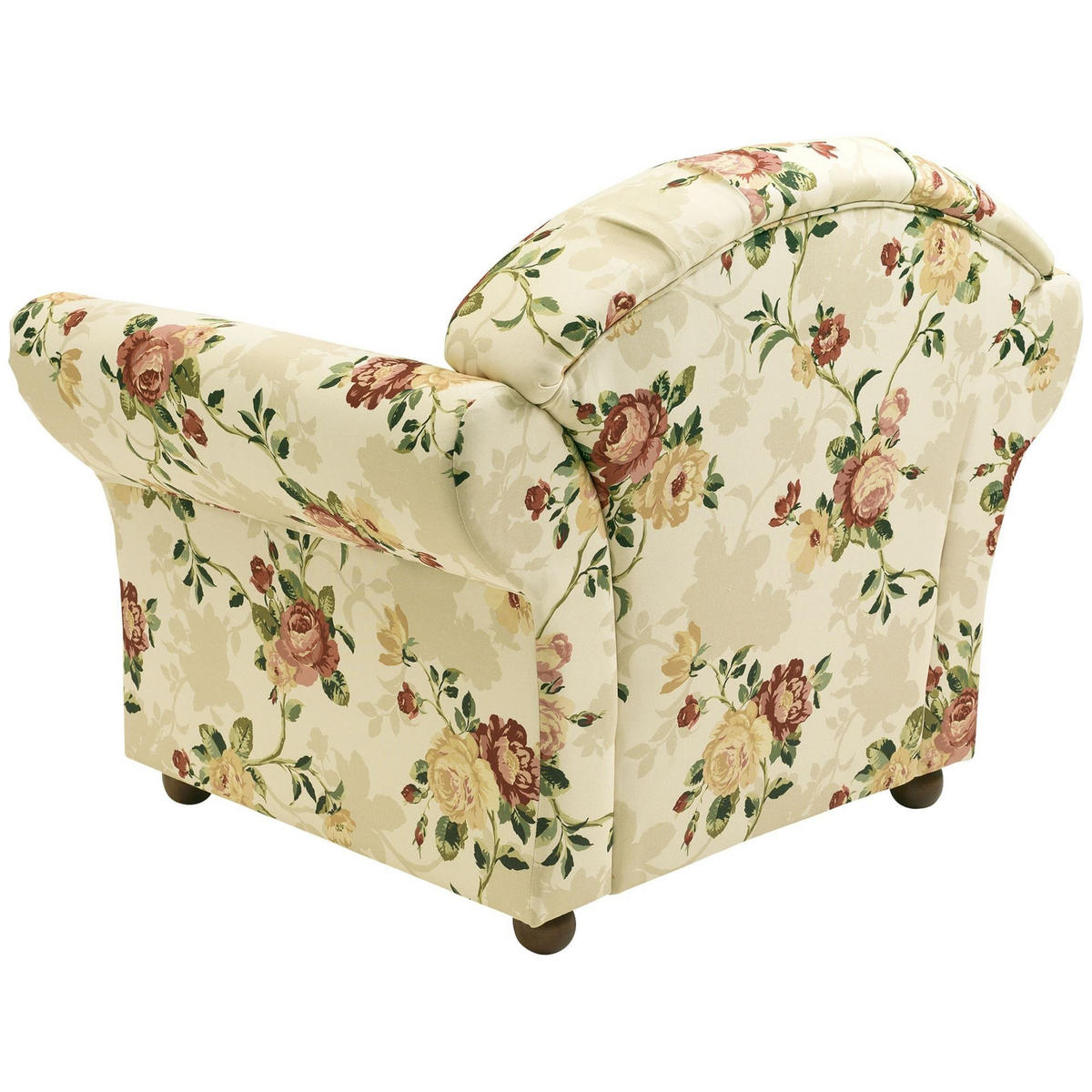 SESSEL Kama Bezug Flachgewebe Buche nussbaum dunkel / multi - Blaugrau, Kunststoff (96/85/81cm) - 58aufmkessel