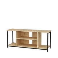TV-ELEMENT Rinaldo Schwarz-Eiche - Mooreichefarben, Holzwerkstoff (120/51/35cm) - Decorotika