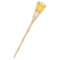 BAMBUSFACKEL Citronella gegen Mücken - Gelb, Paraffin (76cm) - Atmosphera Createur d´interieur