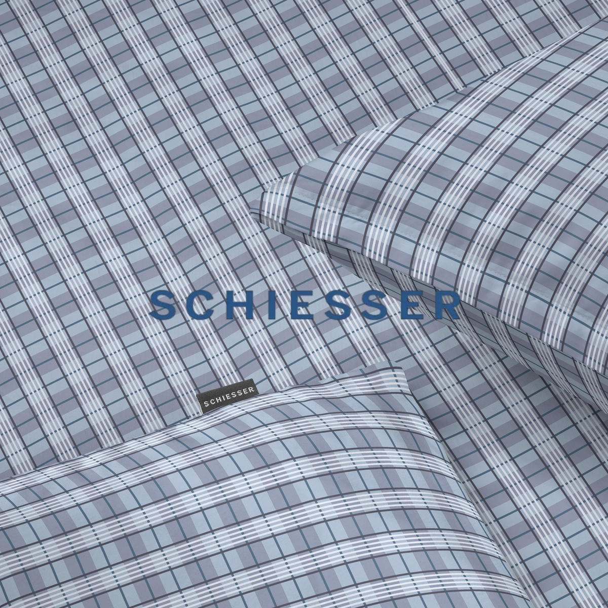 BETTWÄSCHESET Kate - Renforcé - 2-teilig - 135 x 200 cm - Hellblau - Hellblau, Textil (135/200cm) - SCHIESSER