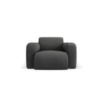 SESSEL Molino aus strukturiertem Stoff dunkelgrau - Dunkelgrau, Textil (95/72/105cm) - Micadoni