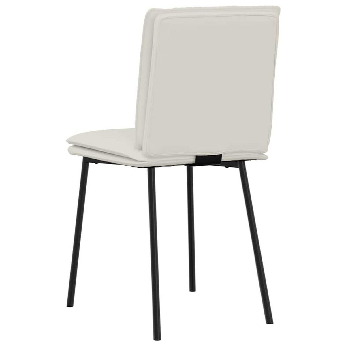 ESSZIMMERSTÜHLE Vera 2er-Set Creme Samt Polsterstühle - Creme, Textil (45/83/54cm) - DELUKE