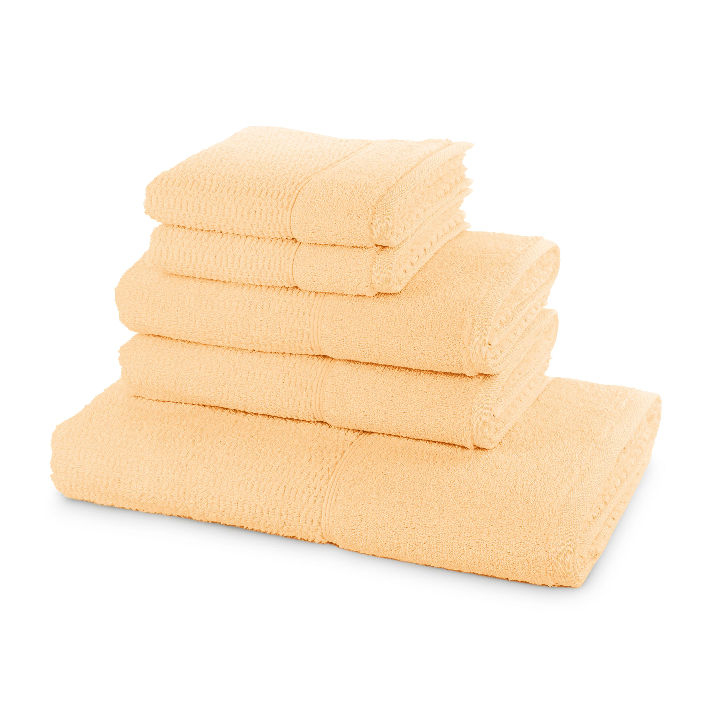 HANDTUCHSET PEARL 5- TLG - Gelb, Textil (67/140cm) - Möve for Frottana