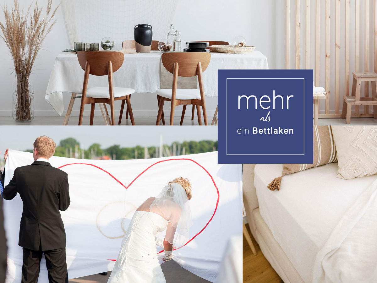 BETTLAKEN, 180x310 cm, 80% Baumwolle, 20% Polyester - Weiß, Naturmaterialien (180/310cm) - Zollner