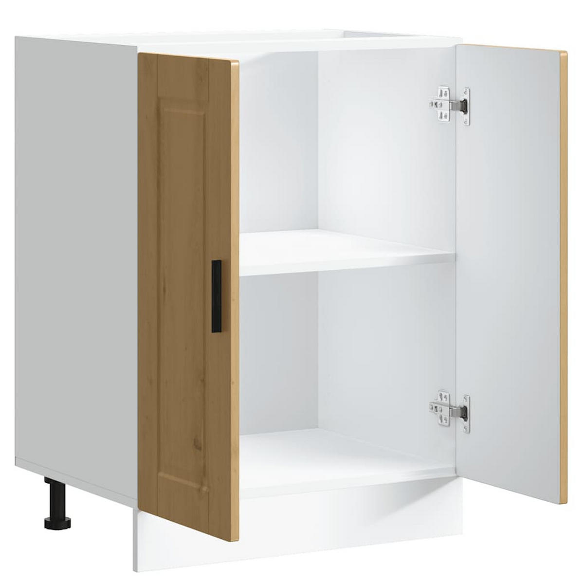 KÜCHENUNTERSCHRANK Theo Artisan-Eiche 60x46x81,5 cm - Eiche Artisan, Holz (60/81.5/46cm) - DELUKE