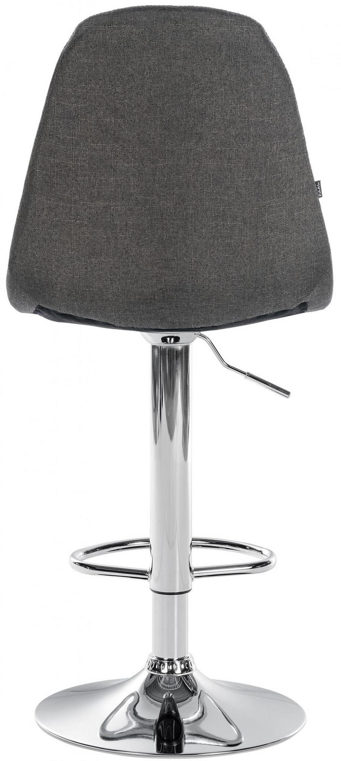 BARHOCKER Metall Dunkelgrau - Dunkelgrau, Textil/Metall (47/99/56cm) - CLP