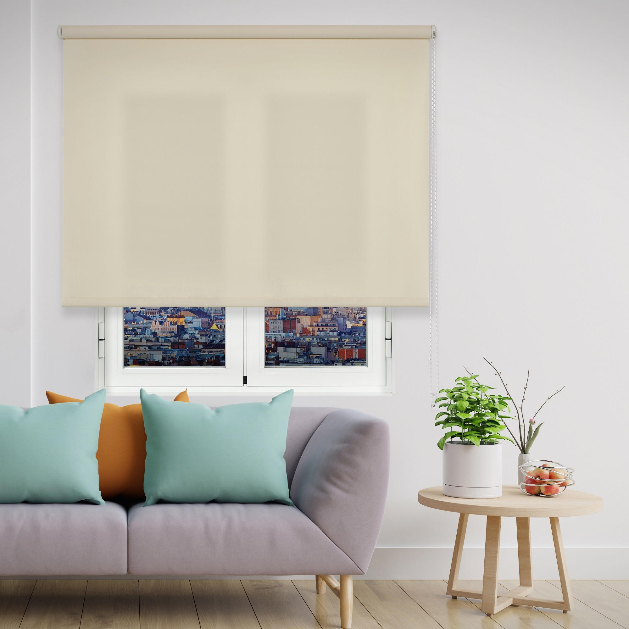 SEITENZUGROLLO lichtdurchlässig Basico - Beige, Textil (135/250/250cm) - VIEWTEX