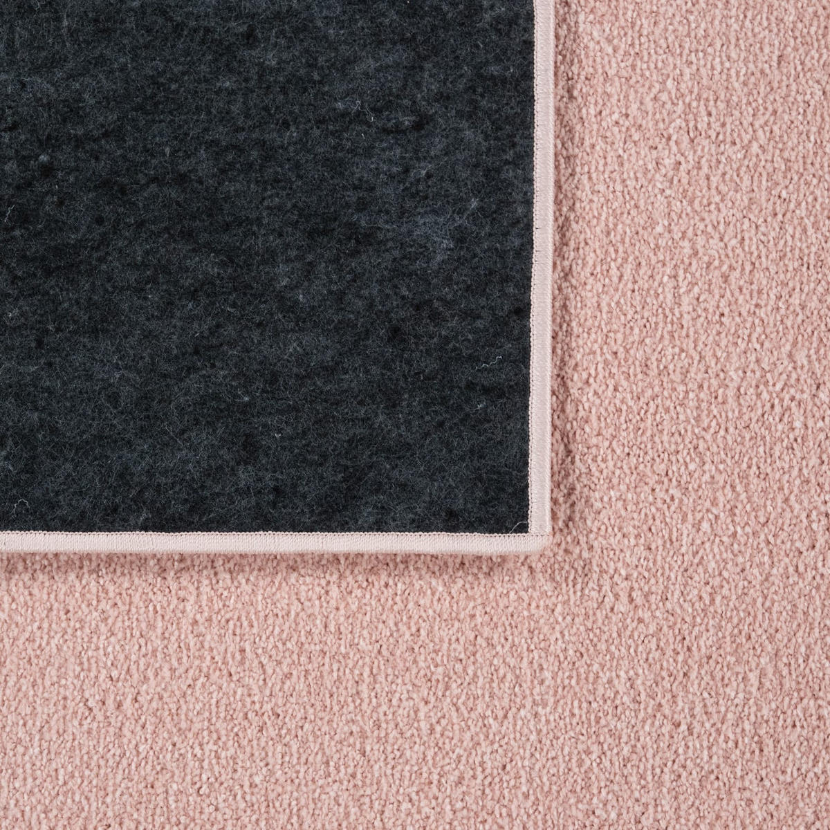 FLACHWEBETEPPICH Rosa Ø 120 cm - Rosa, Kunststoff (120/120cm) - TT Home