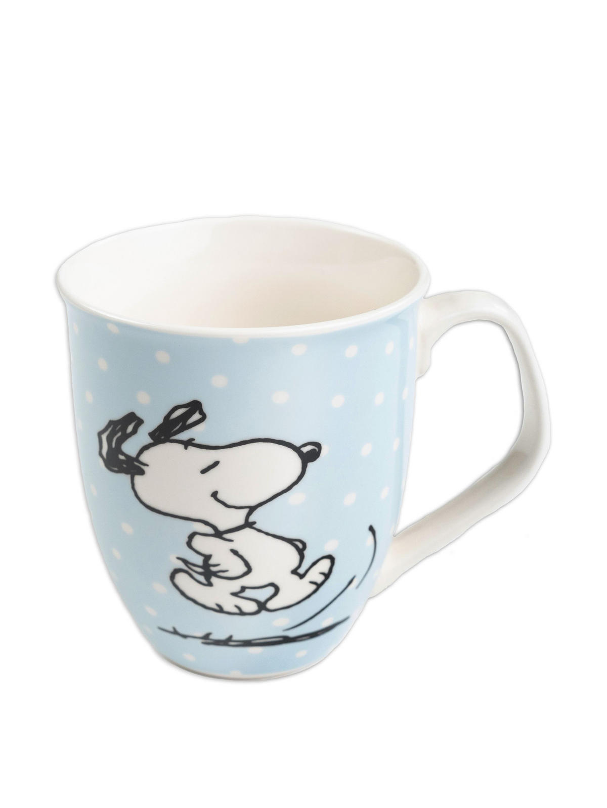 KAFFEEBECHER The Peanuts Snoopy Blau mit Punkten 280 ml - Blau, Keramik (0.28L) - United Labels
