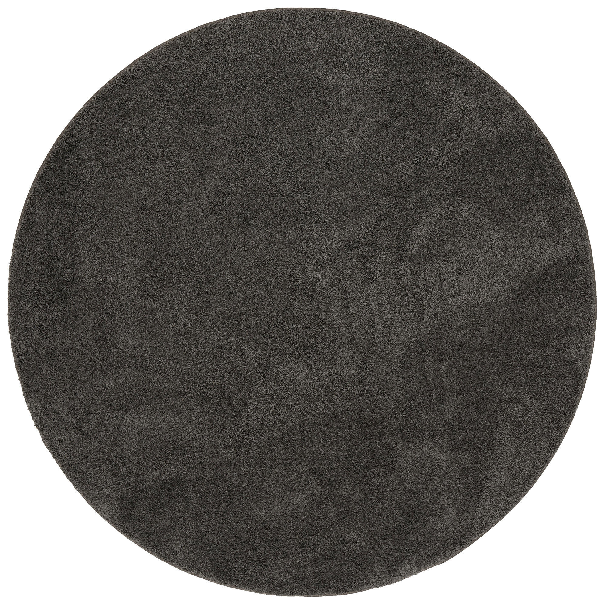 SUPER SOFT KINDER HOCHFLOR TEPPICH SILKY KIDS RUND - Anthrazit, Textil (160/160cm) - Pergamon