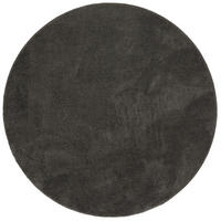 HOCHFLOR SUPER SOFT TEPPICH SILKY RUND - Anthrazit, Textil (160/160cm) - Pergamon