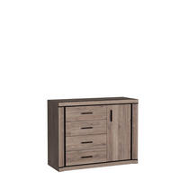 KOMMODE Dallas D-3 Trüffeleiche - Trüffeleichefarben, Holzwerkstoff (117/91/45cm)