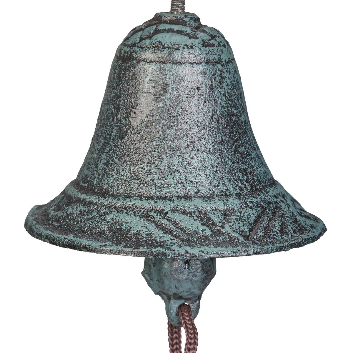 ZVONEK u dveří - tmavě zelená, kov (10/24/16cm) - Relaxdays