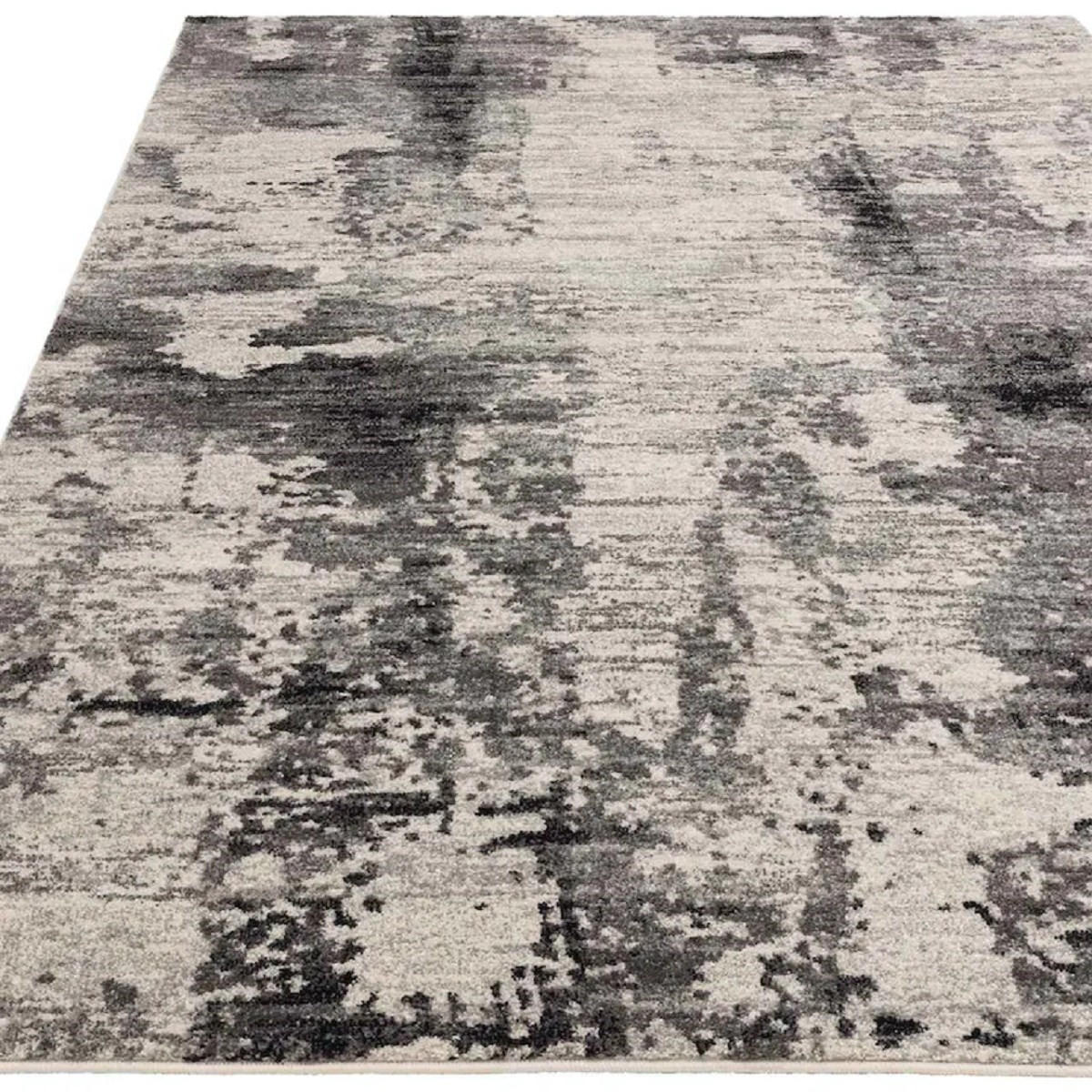 TEPPICH Moderner, flachgewebter für Wohn- und Schlafzimmer REGGIE Grau 120 x 170 cm - Grau, Textil (120/170cm) - Novatrend