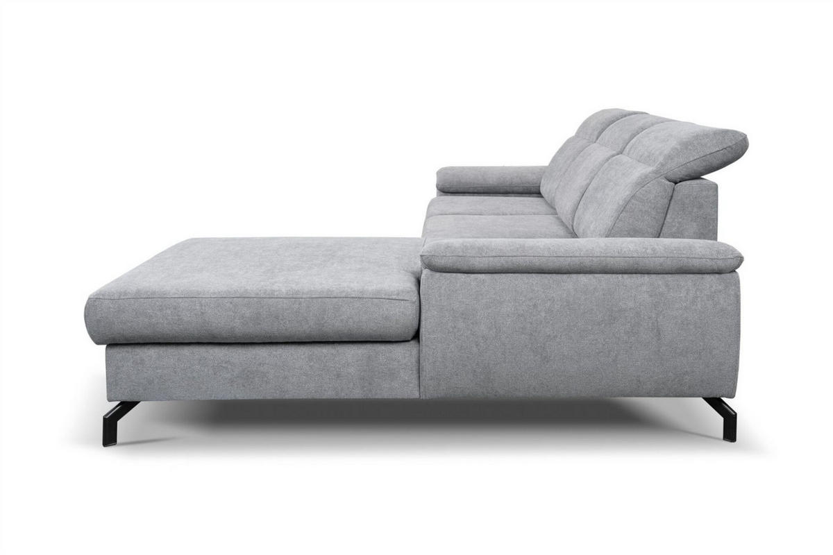 ECKSOFA Margit Mit Schlaffunktion - Braun, Holzwerkstoff/Textil (276/184cm) - Fun Möbel