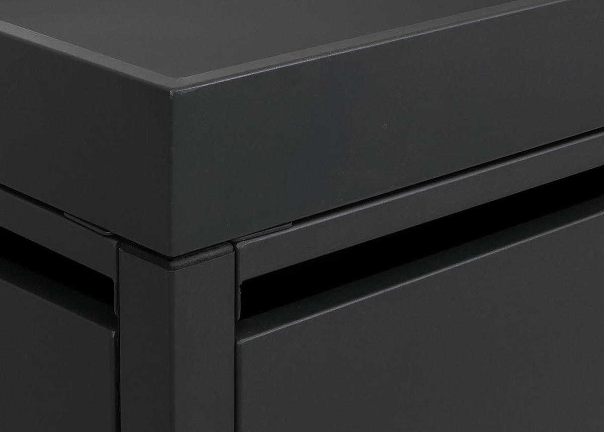 MÜLLTONNENVERKLEIDUNG/RADGARAGE Anthrazit - Anthrazit, Metall (193/130/208cm) - MCW