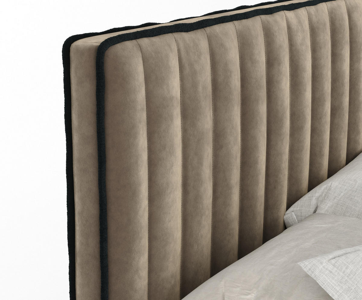 BOXSPRINGBETT Nocturne Braun 200/200 cm - Schwarz/Braun, Holz/Holzwerkstoff (200/200cm) - Maison de Reve