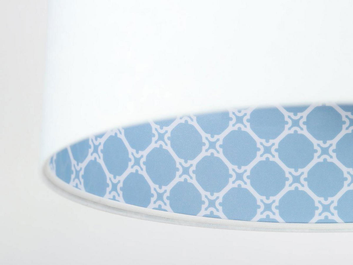 HÄNGELEUCHTE Blau 30/20 cm - Blau/Weiß, Kunststoff (30/0.45/20cm) - ONZENO