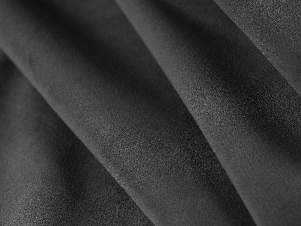 PANORAMASOFA rechts Miley aus Samt grau 6 Sitzplätze - Grau, Textil (255/70/330cm) - Micadoni