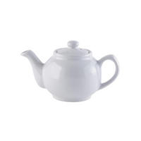 TEEKANNE 450 ml Steingut klassisch weiß, für 2 Tassen - Weiß, Keramik (0.36L) - Price & Kensington