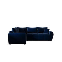 ECKSOFA MOLISA L PLUS Itaka 11 Links mit Schlaffunktion - Dunkelblau, Textil (235/175cm) - Bedante