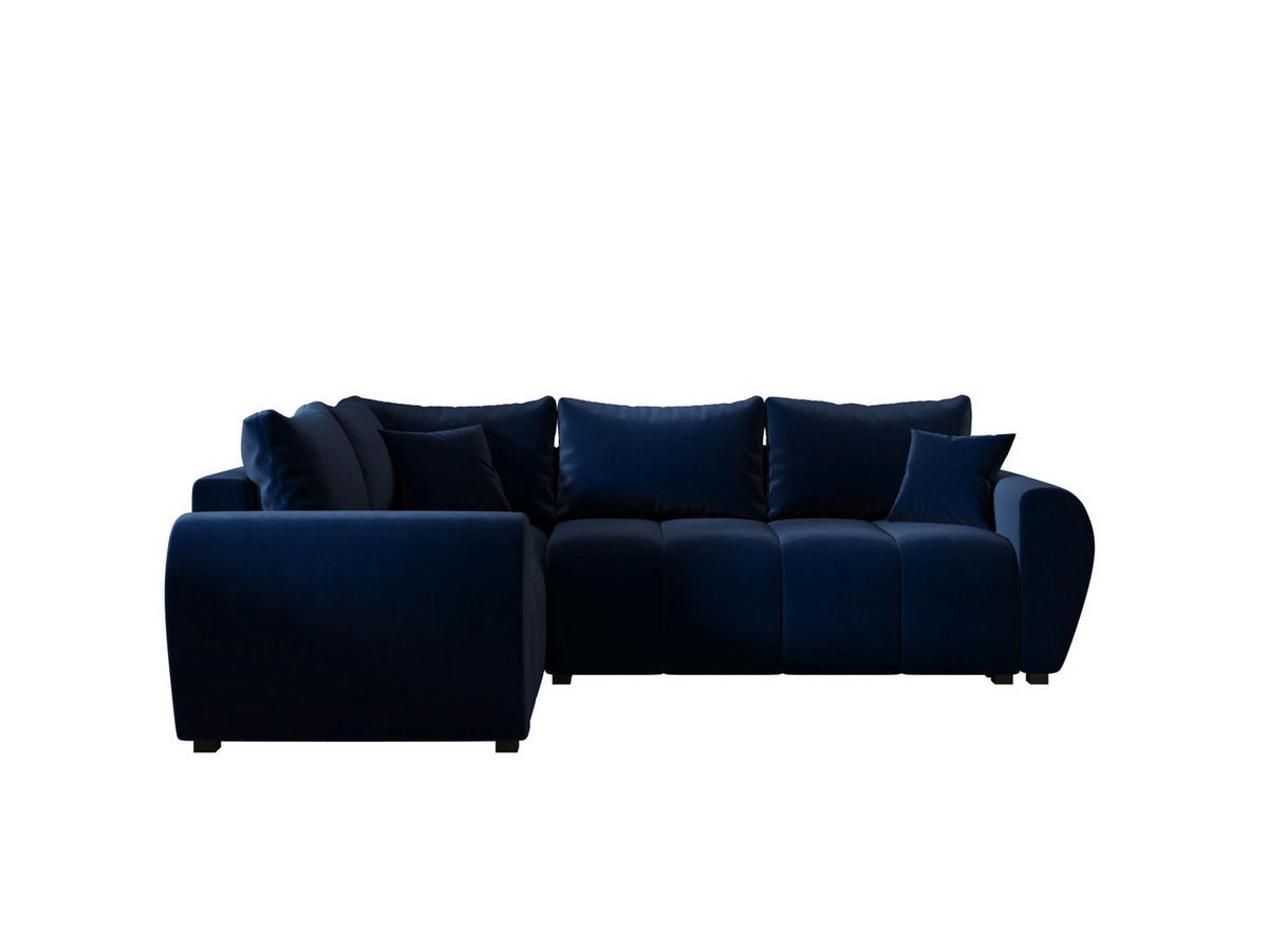 ECKSOFA MOLISA L PLUS Itaka 11 Links mit Schlaffunktion - Dunkelblau, Textil (235/175cm) - Bedante