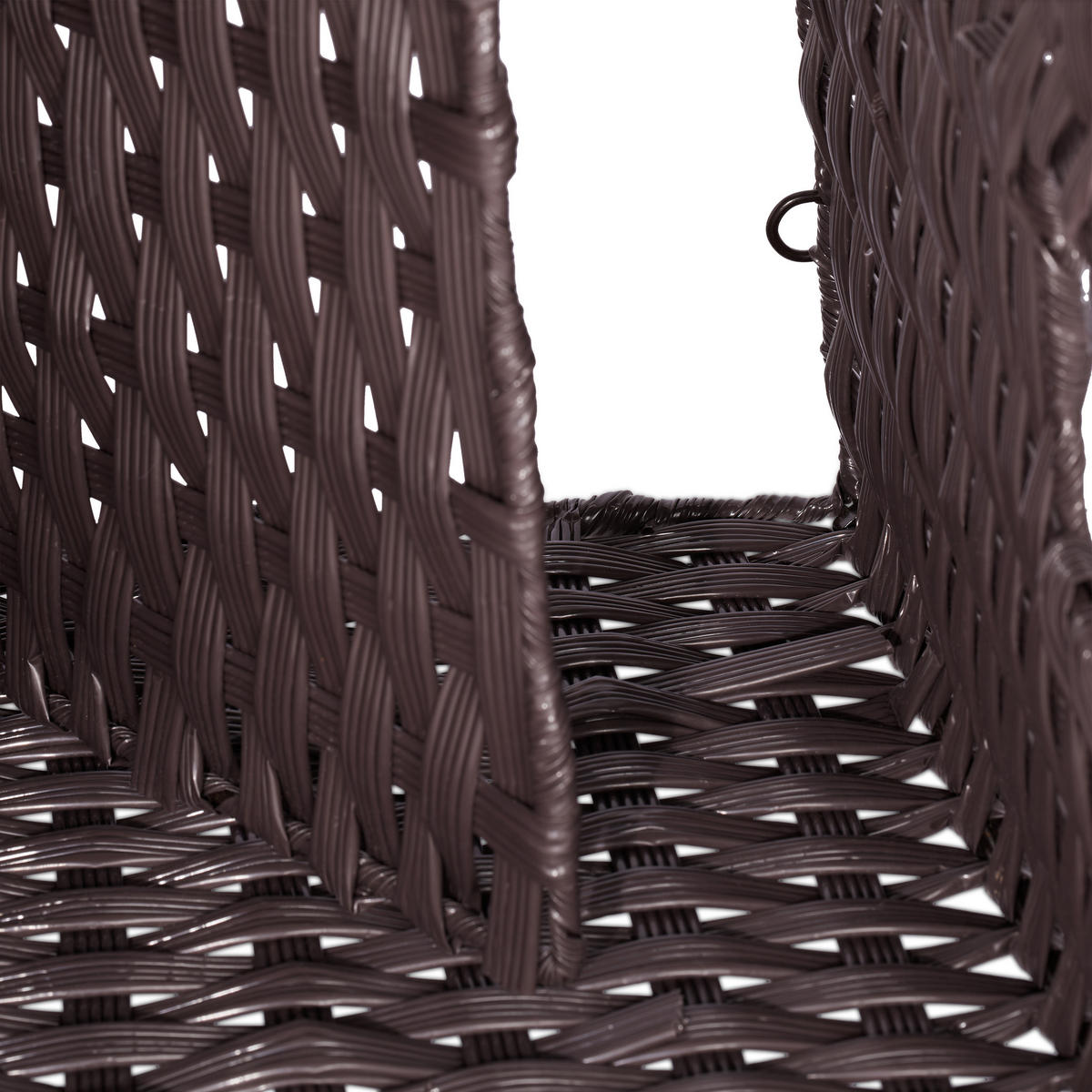 AUFBEWAHRUNGSKORB - Braun, Kunststoff/Metall (32/31/30cm) - Relaxdays