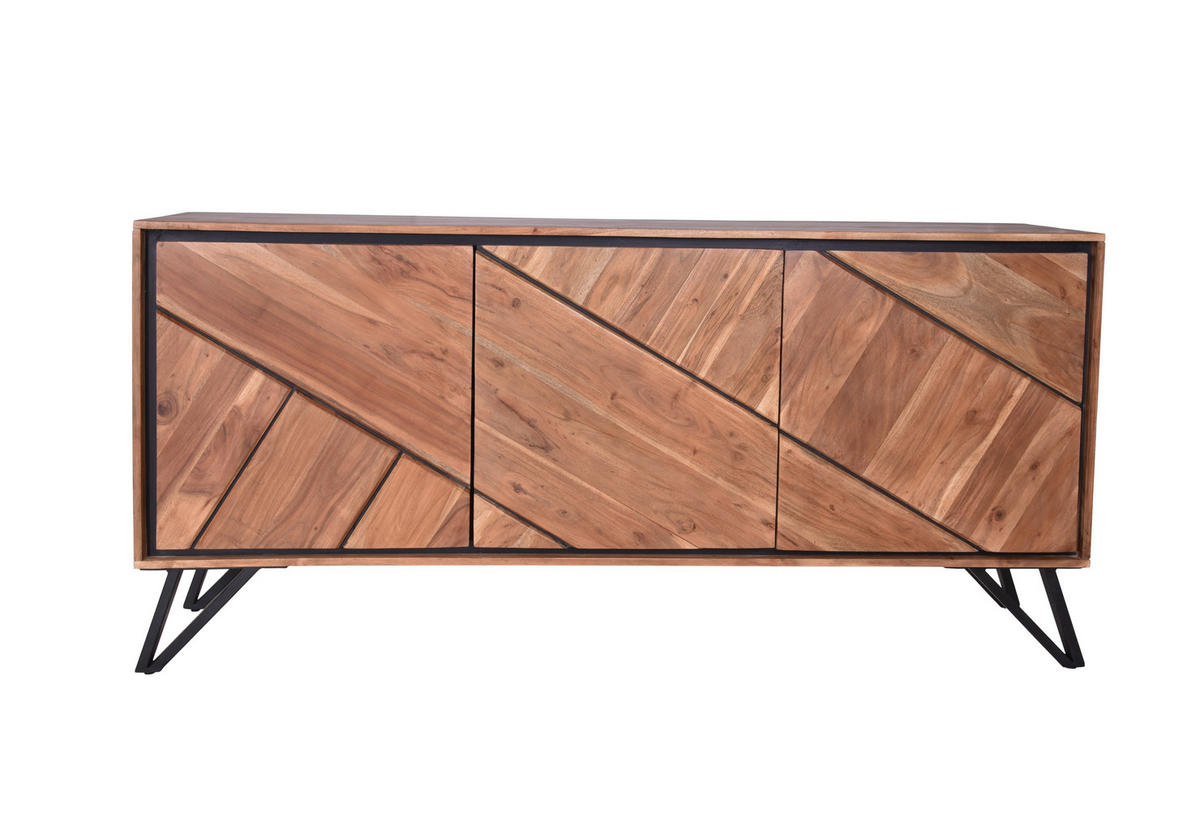 SIDEBOARD Ebba Akazienbraun 76x40x150cm - Akaziefarben, Holz (40/76/150cm) - DELUKE